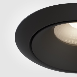 Spot LED 12W Incastrat, Maytoni, 950lm, Lumina Calda (3000K), Negru [2]- savelectro.ro