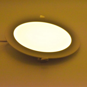 Spot led rotund incastrat 15W, 1120 lm, IP20, lumina calda (3000K), Ø190mm, alb, Braytron