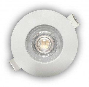 Klausen Stoc, Spot LED 4.9W Incastrat, Rotund, Klausen, 480lm, Lumina Neutra (4000K), Alb - savelectro.ro