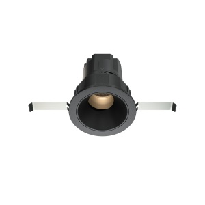 Spot LED 7W Incastrat, Maytoni, 390lm, Lumina Calda (3000K), Negru [1]- savelectro.ro