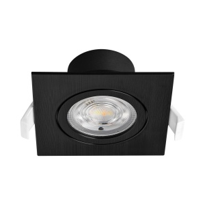 Spot LED 7W Incastrat, Patrat, Braytron, 630lm, Lumina Calda/Neutra/Rece, Negru [5]- savelectro.ro