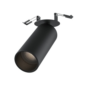 Spot LED Focus C053CL-L12W4K-W-B, incastrat, 12W, 1020lm, lumina neutra, IP20, negru, Maytoni [1]- savelectro.ro