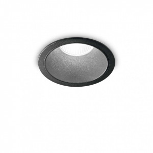Spot LED Game 267968, rotund, incastrat, 11W, 1080lm, lumina neutra, IP20, negru, Ideal Lux