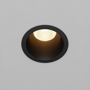 Spoturi LED, Spot LED incastrat Dip 15W, 1550 lm, lumina calda (3000 K), IP20, negru, Maytoni - savelectro.ro