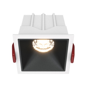 Corpuri de iluminat, Spot LED incastrat Maytoni DL043-01-10W3K-D-SQ-WB, 10W, 450lm, 3000K, IP20, alb-negru, dimabil - savelectro.ro