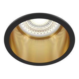 Corpuri de iluminat, Spot Reif DL049-01GB, incastrat, 1xGU10, negru+auriu, IP20, Maytoni - savelectro.ro