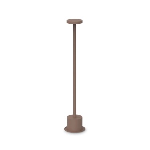 Stalpi iluminat exterior, Stalp LED exterior Toffee D080 H050, 8W, 540lm, lumina calda (3000 K), IP65, cafeniu, Ideal Lux - savelectro.ro