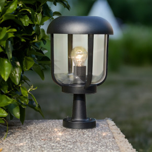 Stalp pentru exterior Tolson, 1 bec, dulie E27, neagra, Klausen [3]- savelectro.ro