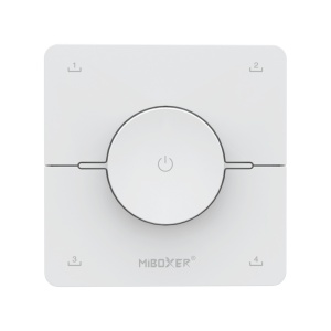 Telecomandă MiBoxer K0, alba, rotativa, pentru benzi LED monocolor și CCT