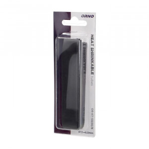 Tub termocontractabil Ø 13mm, 1m lungime, negru, în blister Orno [2]- savelectro.ro