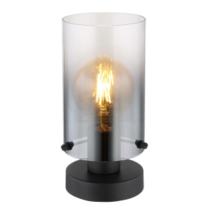 Veioza Florentina, 1xE27, IP20, negru mat/fumuriu transparent, Globo Lighting