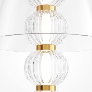 Veioza LED Amulet MOD555TL-L8G3K, cu intrerupator, 10W, 500lm, lumina calda, IP20, aurie+transparenta, Maytoni [2]- savelectro.ro