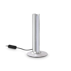 Veioza LED Dorica 8W, 930lm, lumina calda (3000 K), dimabila, otel, Ideal Lux