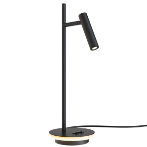 Veioza LED Estudo Z010TL-L8B3K, cu intrerupator, 8W, 550lm, lumina calda, IP20, neagra, Maytoni [2]- savelectro.ro