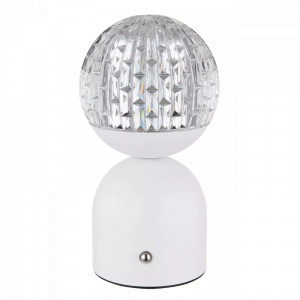 Veioza LED Julsy 21007W, cu intrerupator touch, 2.5W, 173lm, lumina calda, neutra, rece, alba+ transparenta, IP20, Globo [3]- savelectro.ro