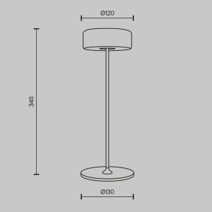 Veioza LED MOD229TL-L3B3K2, dimabila, cu intrerupator, 3W, 120lm, lumina calda+neutra, IP20, neagra, Maytoni [4]- savelectro.ro