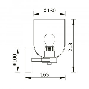 Aplica Braytron BR-BV01-00043, 1xE27, fumuriu+negru [3]- savelectro.ro