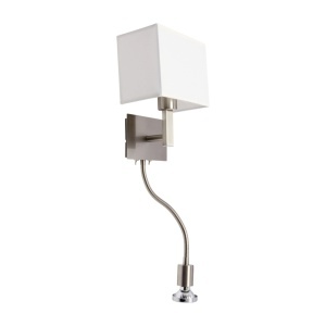Aplice LED, Aplica Cocktail LED 4W + 1xE27, 280lm, lumina calda (3000 K), alba, IP20, Klausen - savelectro.ro