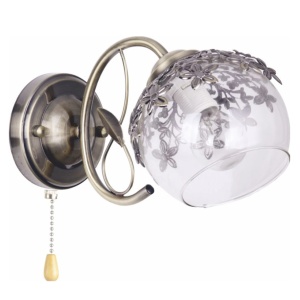 Aplica Desert LY-3461, 1xE27, bronz si alb transparent, stil clasic, IP20 [1]- savelectro.ro