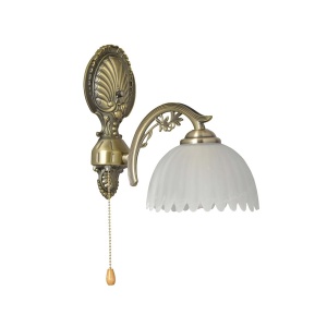 Corpuri de iluminat, Aplica India KL0032, 1xE27, alba+bronz, IP20, Klausen - savelectro.ro