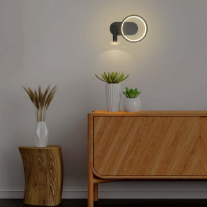 Aplica LED Designer 14982-VT, 12W, 1500lm, lumina neutra, IP20, neagra, V-Tac [2]- savelectro.ro