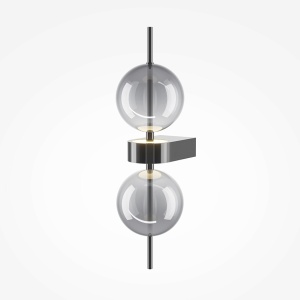 Aplice LED, Aplica LED Double Moon 8W, lumina calda (3000 K), IP20, neagra, Maytoni - savelectro.ro