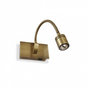 Aplica LED Dynamo 121352, 3W, 200lm, lumina neutra, bronz, IP20, Ideal Lux [1]- savelectro.ro