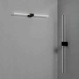 Aplica LED Essence Square D075 12W, lumina calda (3000 K), 760lm, IP20, negru, Ideal Lux [2]- savelectro.ro