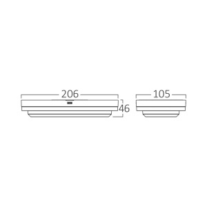 Aplica LED exterior 12W, lumina calda/neutra/rece, IP65, 1320lm, alba, Braytron [6]- savelectro.ro