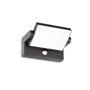 Aplice si felinare exterior, Aplica LED exterior Swipe 21W, 1390lm, lumina calda (3000 K), senzor miscare, IP54, antracit, Ideal Lux - savelectro.ro