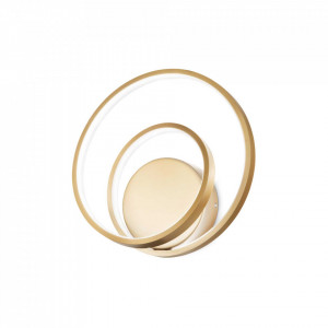 Aplica LED Oz 269405, 30W, 3000lm, lumina calda, aurie+alba, IP20, Ideal Lux