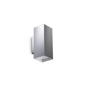 Aplice, Aplica Look patrata D60 H150, 2xGU10, IP20, crom, Ideal Lux - savelectro.ro