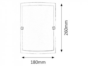 Aplica Nedda, metal, sticla, alb, 1 bec, dulie E27, 3687, Rabalux [2]- savelectro.ro