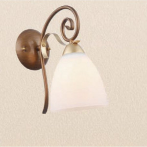 Aplice, Aplica Nobile KL6399, 1xE27, alba+bronz, IP20, Klausen - savelectro.ro