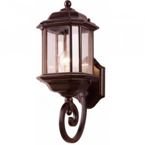 Aplica pentru exterior Nuvola, 1 bec, dulie E27, maro, metal, sticla, Klausen [1]- savelectro.ro
