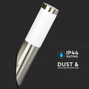 Aplica pentru exterior V-TAC, dulie E27, IP44, otel inoxidabil [12]- savelectro.ro