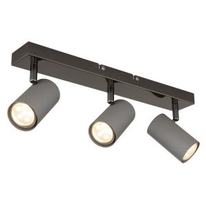 Aplice, Aplica Robby 3xGU10, metal negru-crom si gri mat, Globo Lighting - savelectro.ro