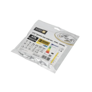 Banda led COB, lumina rece(6500K), 10W/m, 950lm/m, 320 leduri/m, 12V, IP65, Kobi [8]- savelectro.ro