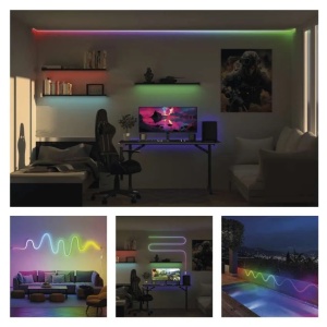 Banda LED flexibila GoSmart NEON White 3 m, 23 W, RGBIC, WiFi [4]- savelectro.ro
