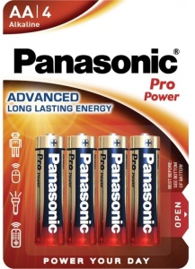 Baterii si Acumulatori, Baterii alcaline Panasonic Pro Power AA, 1.5V, set 4 bucati - savelectro.ro