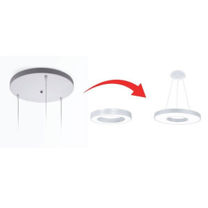 Corpuri de iluminat, Baza de suspendare pentru plafoniere alba, Optonica - savelectro.ro