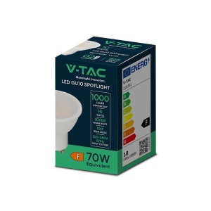 Bec led GU10 10W (70W), 1000 lm, lumina calda (3000K), V-TAC [6]- savelectro.ro