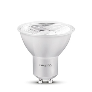 Bec led GU10 5W (50W) Braytron, 38 grade, 380 lm, lumina calda (2700K), clasa energetica F