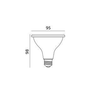 Bec LED pentru plante 9W (60W) Kobi, E27, 300 lm, crestere si inflorire, 1200K, alb [6]- savelectro.ro