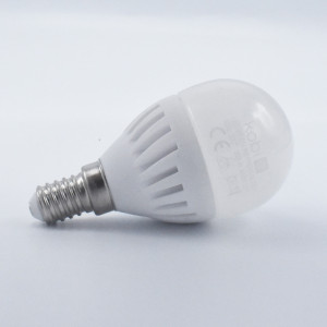 Bec led sferic 9W (90W), E14, 900 lm, A+ , lumina calda (3000K), Kobi