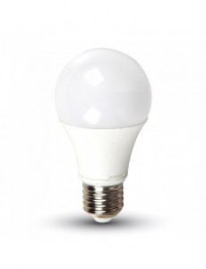 Bec LED V-TAC, 9W(60W), E27, 806 lm, lumina calda (2700K), clasa energetica G