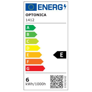 Bec led Vintage lumanare filament 6W (49W), E14, C37, 730lm, lumina calda (2700K), clar, Optonica