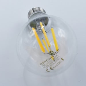 Bec led Vintage filament 12W (100W), E27, 1500 lm, lumina calda (2700K), clar, Optonica