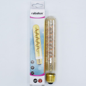 Bec led Vintage Tub Filament 5W(25W), E27, 250lm, lumina calda(2000K), auriu, Rabalux