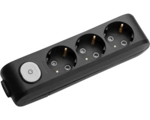 Prelungitoare Electrice, Bloc 3 prize + intrerupator X-tendia Panasonic, Negru - savelectro.ro